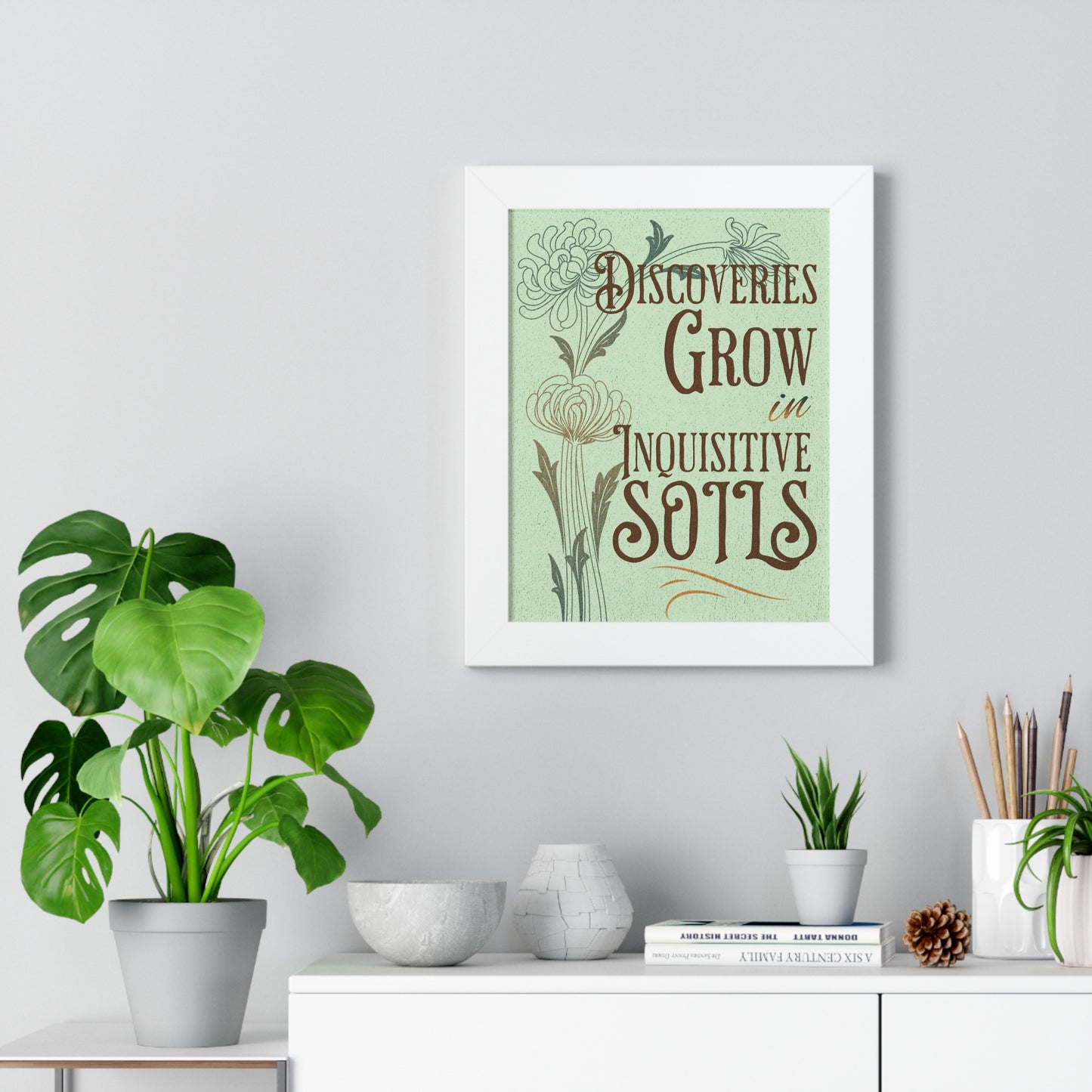 Discovery Grows Framed Wall Art