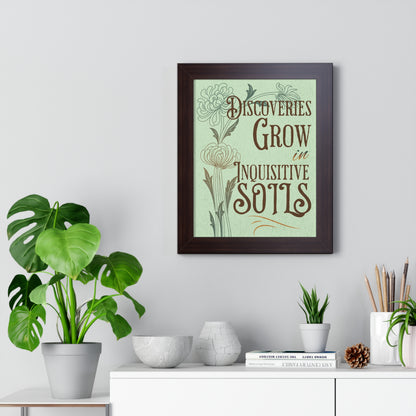 Discovery Grows Framed Wall Art