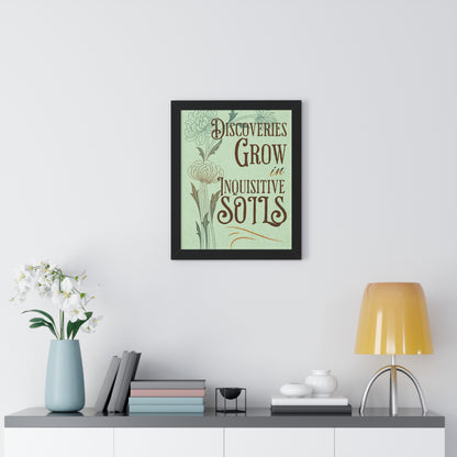 Discovery Grows Framed Wall Art