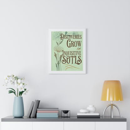 Discovery Grows Framed Wall Art