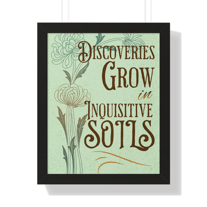 Discovery Grows Framed Wall Art