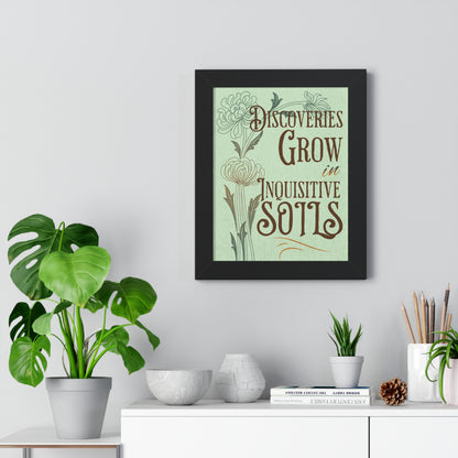 Discovery Grows Framed Wall Art