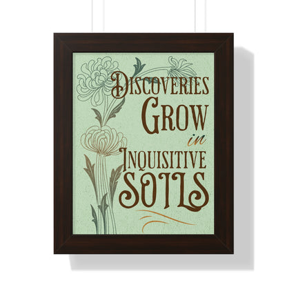 Discovery Grows Framed Wall Art