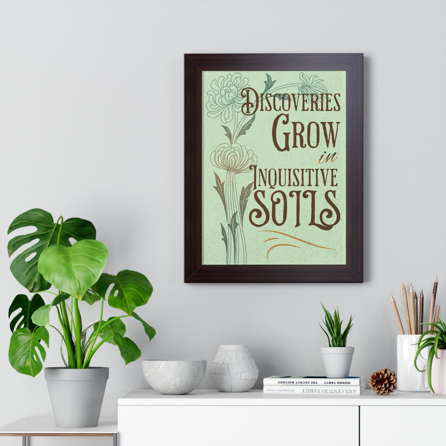 Discovery Grows Framed Wall Art