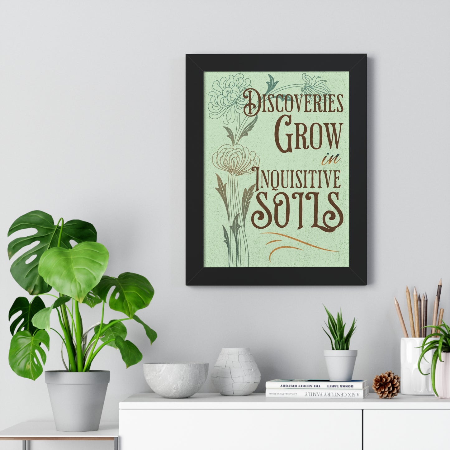 Discovery Grows Framed Wall Art