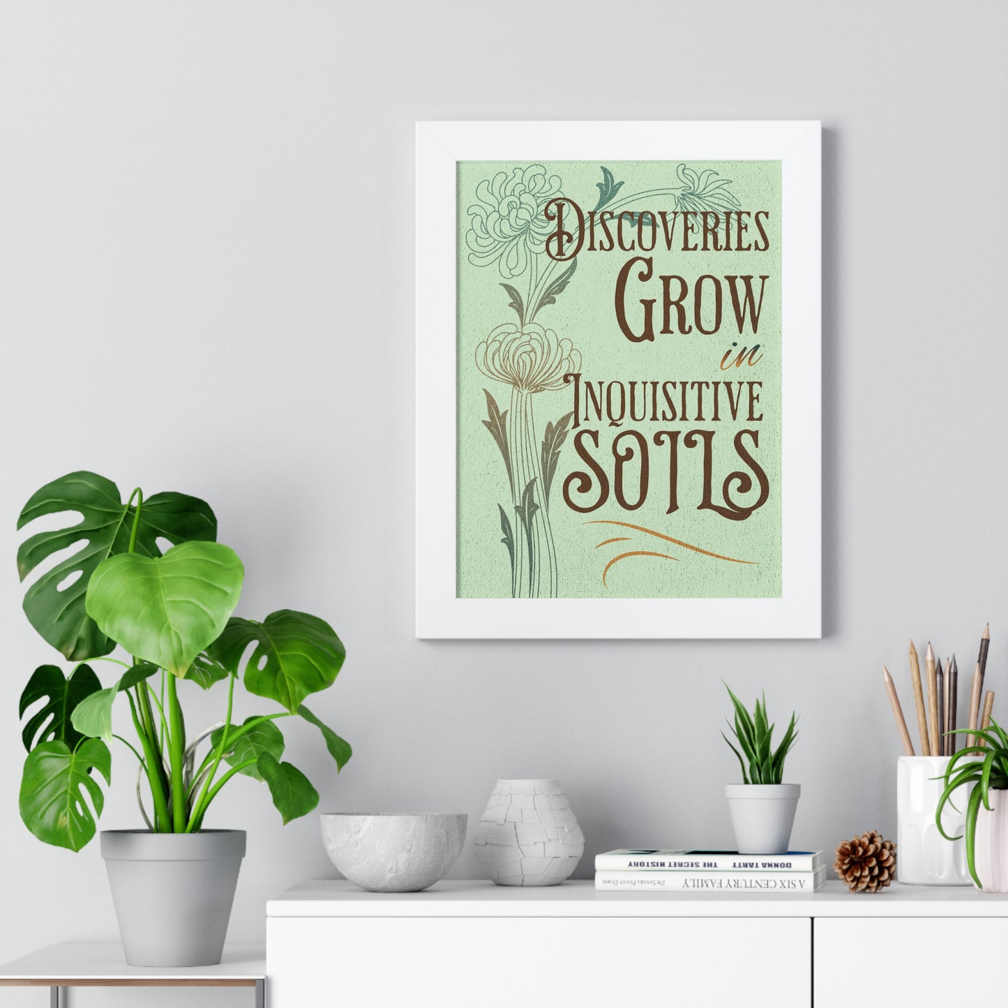 Discovery Grows Framed Wall Art