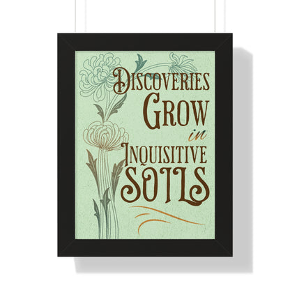 Discovery Grows Framed Wall Art